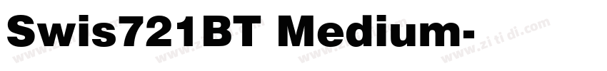 Swis721BT Medium字体转换